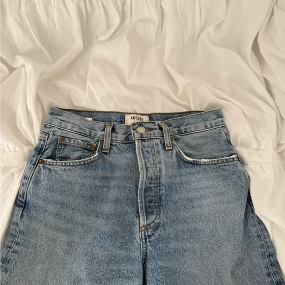 Agolde Light Blue Straight Leg Jeans